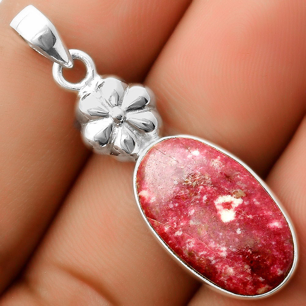 Natural Pink Thulite - Norway Pendant P-1308 SDP113200