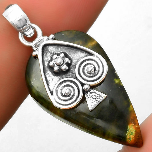 Natural Chrome Chalcedony Pendant P-1388 SDP113207