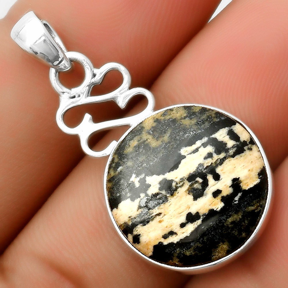Natural Russian Honey Dendrite Opal Pendant P-1554 SDP113581