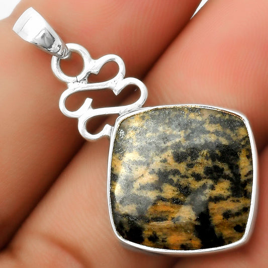 Natural Russian Honey Dendrite Opal Pendant P-1554 SDP113594