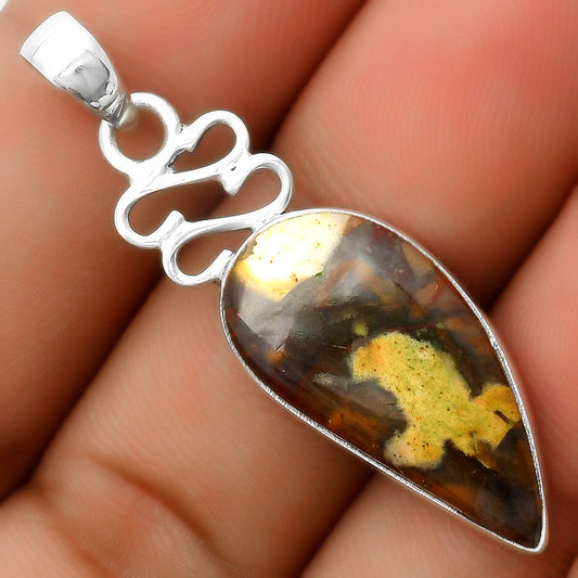 Natural Purple Cow Jasper Pendant P-1554 SDP113603