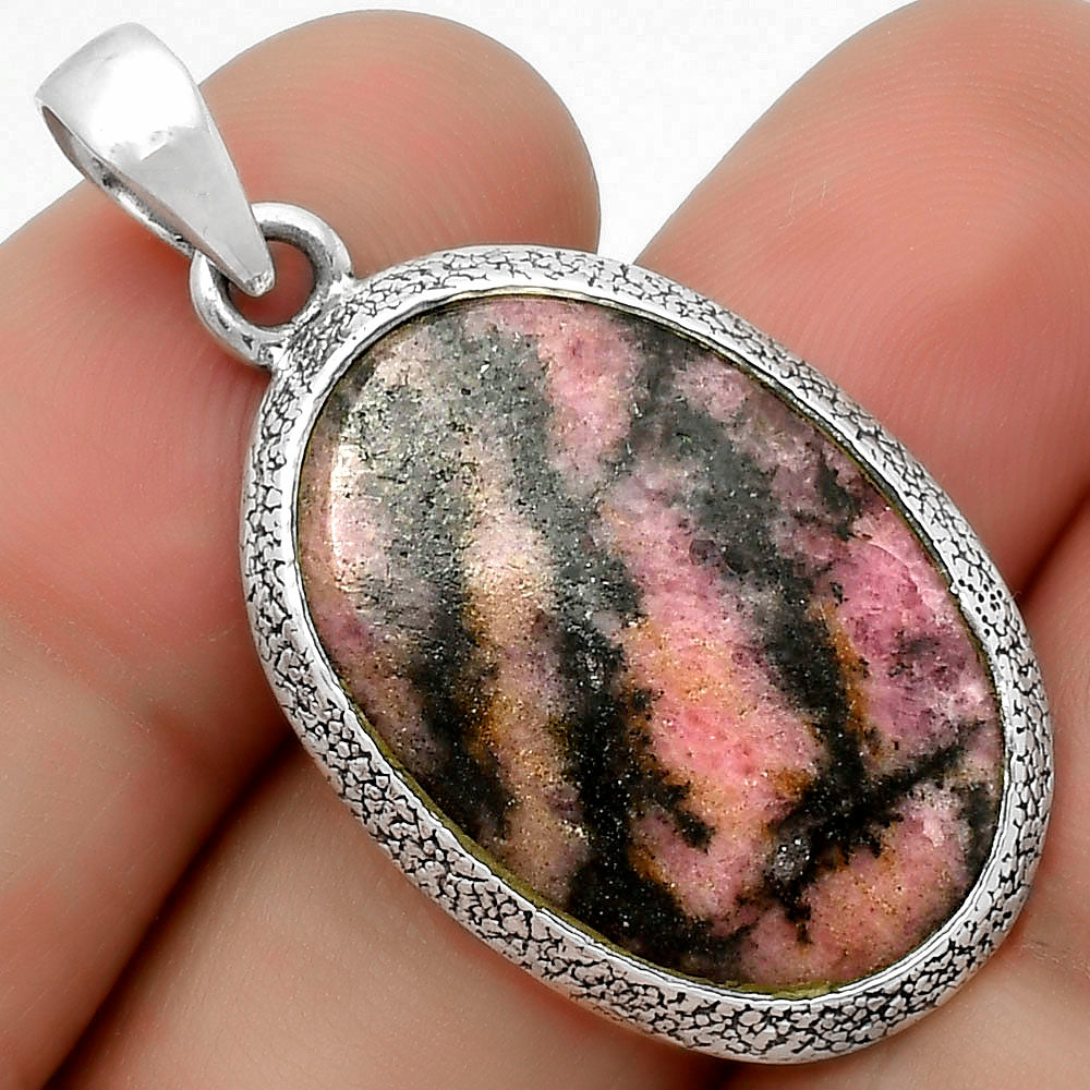 Natural Rhodonite Pendant P-1538 SDP113819