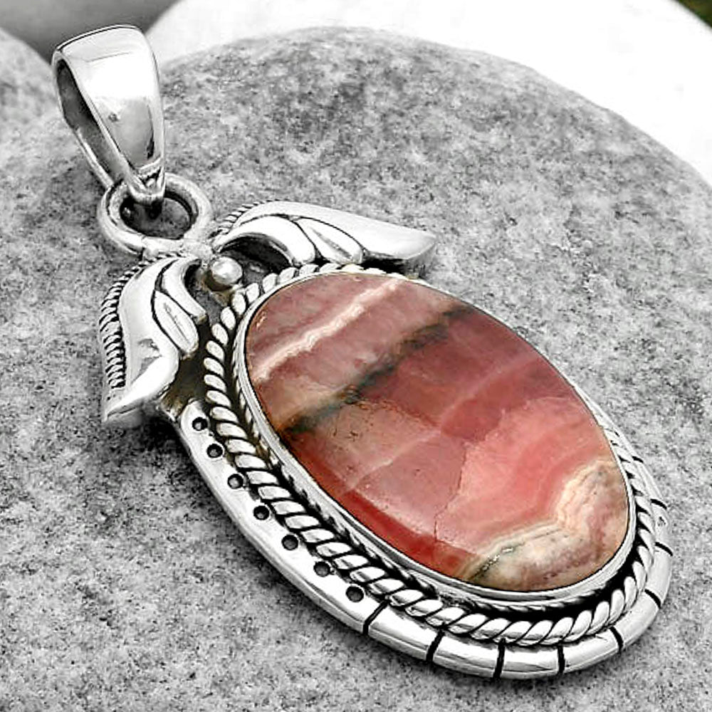 Natural Rhodochrosite Argentina Pendant P-1567 SDP114584