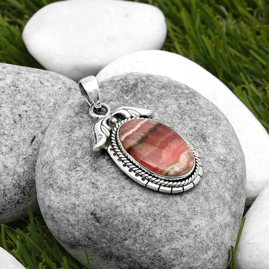 Natural Rhodochrosite Argentina Pendant P-1567 SDP114584