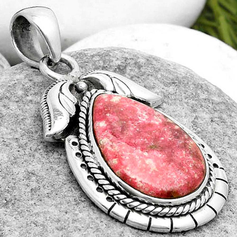 Natural Pink Thulite - Norway Pendant P-1567 SDP114601