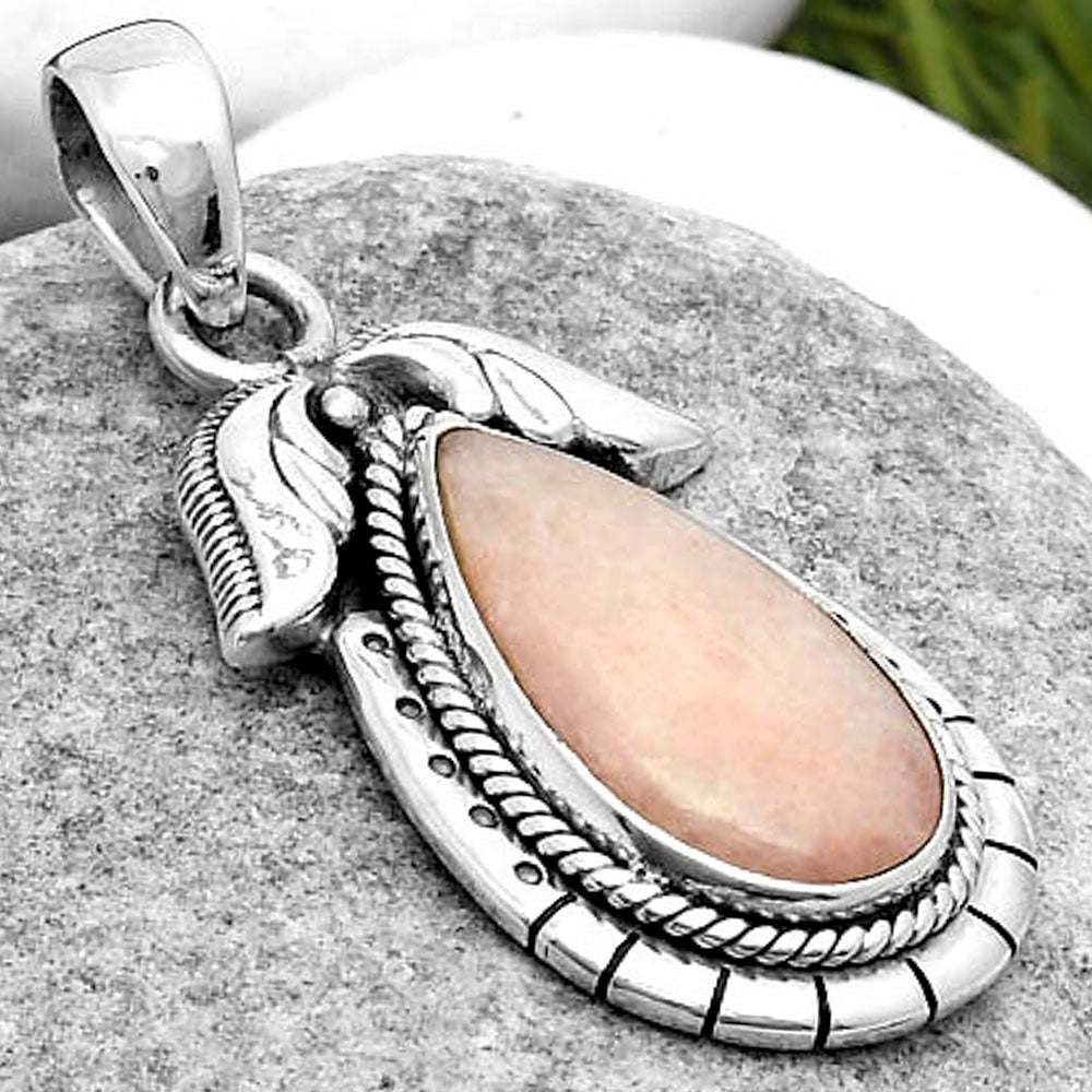 Natural Pink Scolecite Pendant P-1567 SDP114607