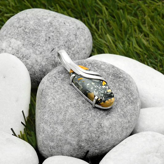 Natural Maligano Jasper - Indonesia Pendant P-1165 SDP114859