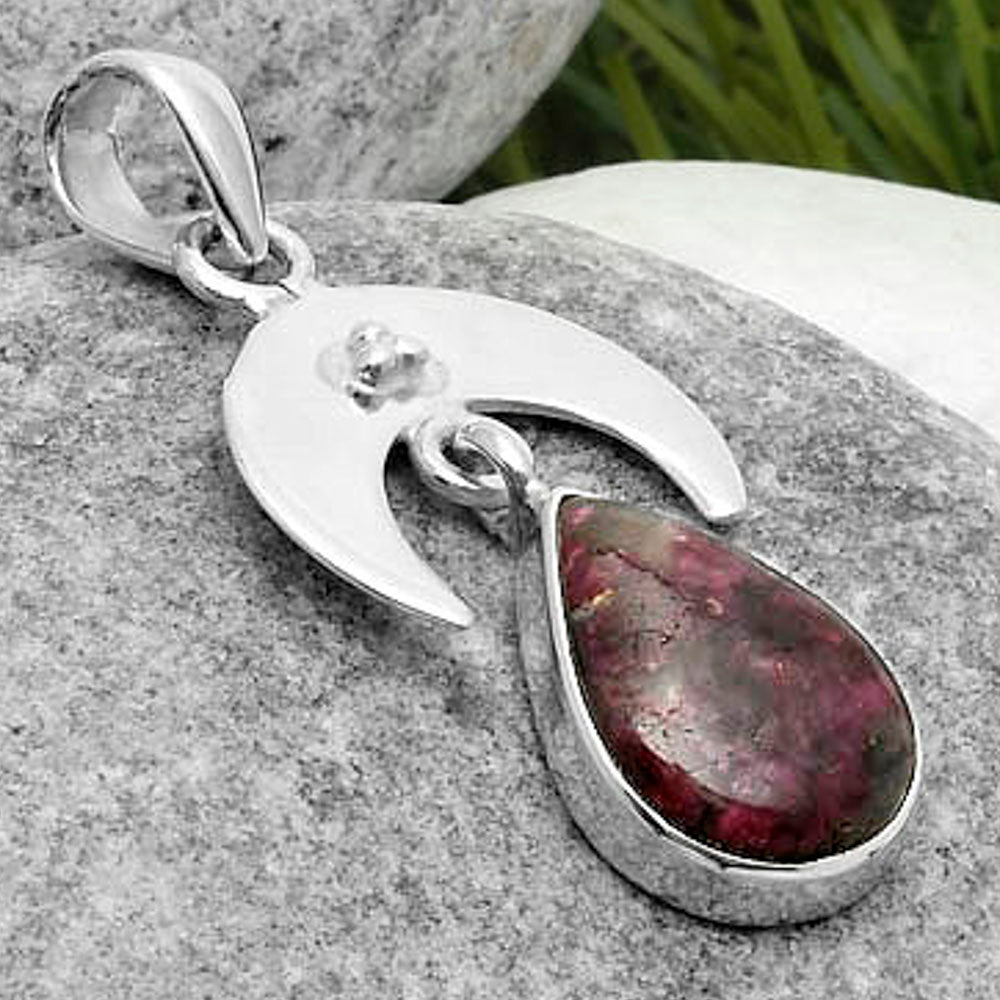 Crescent Moon - Tourmaline Quartz Pendant P-1133 SDP114899