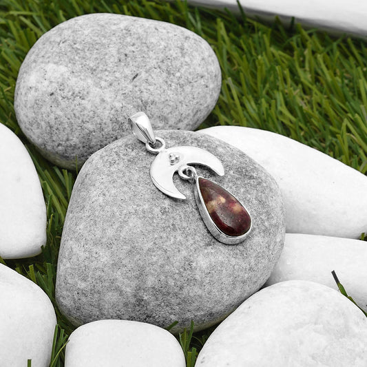 Crescent Moon - Tourmaline Quartz Pendant P-1133 SDP114913
