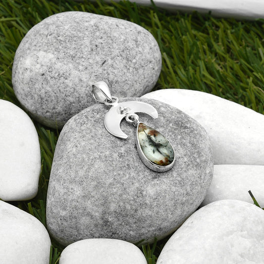 Crescent Moon Astrophyllite Russia Pendant P-1133 SDP114924