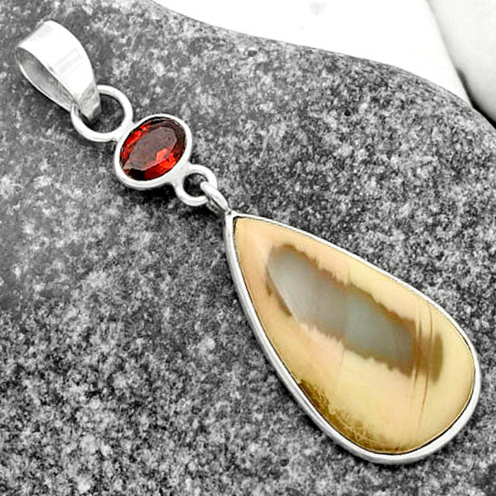 Imperial Jasper - Mexico & Garnet Pendant P-1098 SDP115253