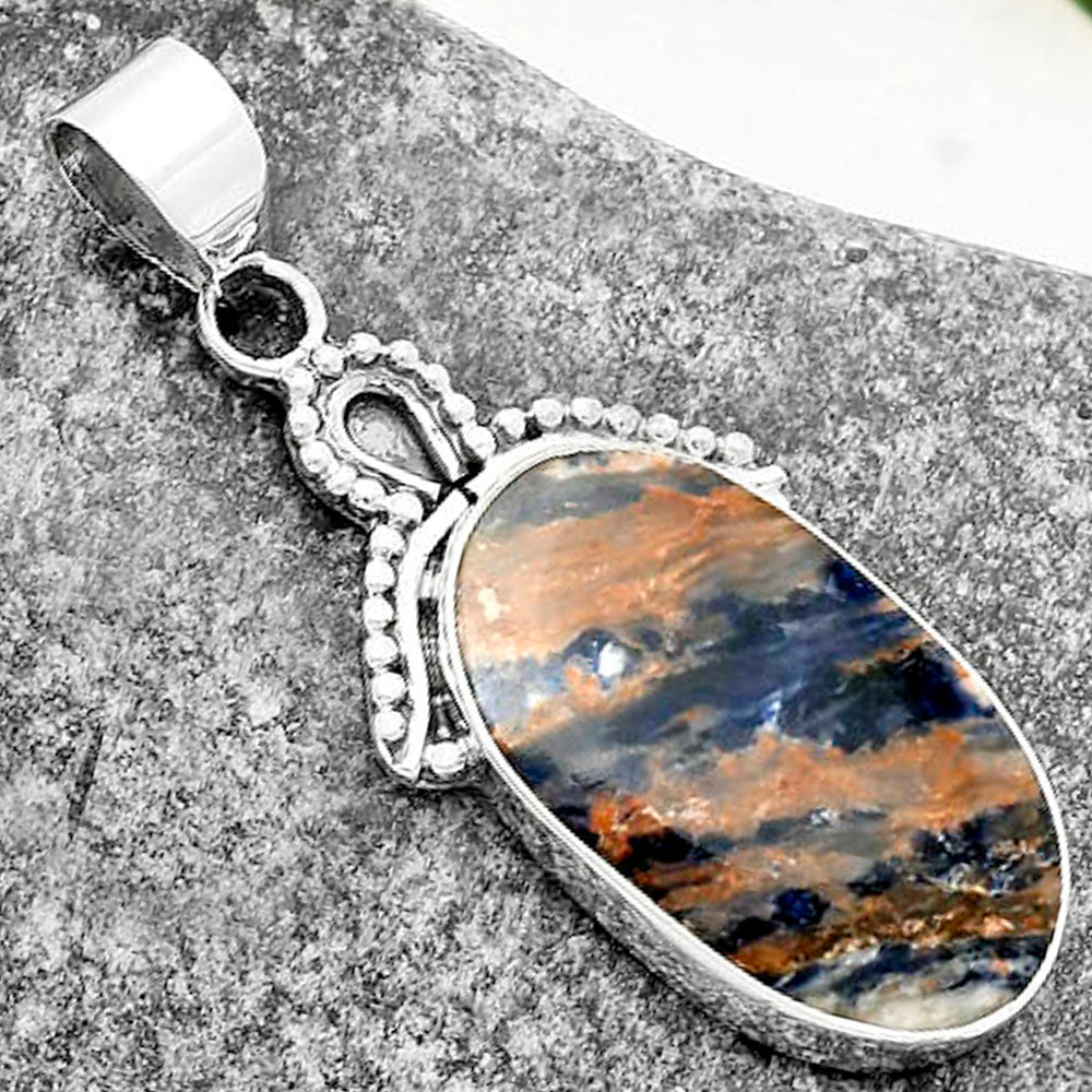 Natural Orange Sodalite Pendant P-1092 SDP115262