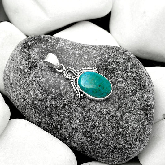Natural Azurite Chrysocolla Pendant P-1092 SDP115276
