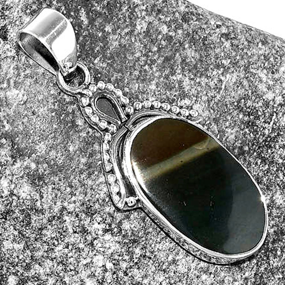 Natural Polygram Jasper Pendant P-1092 SDP115290
