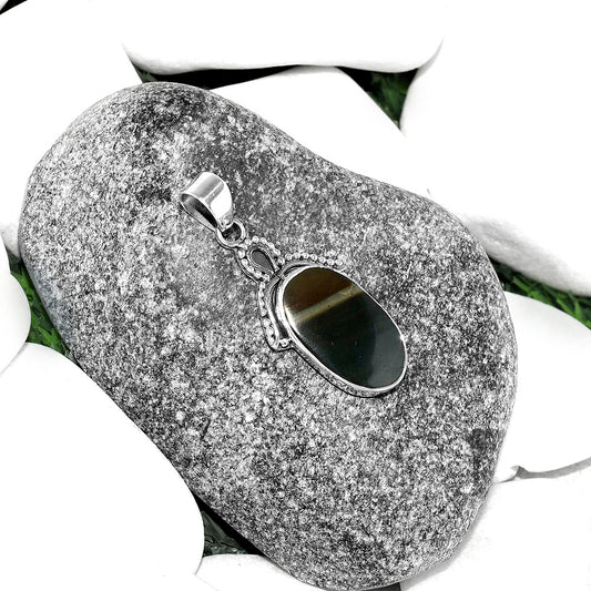 Natural Polygram Jasper Pendant P-1092 SDP115290