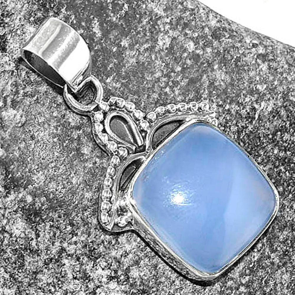 Natural Milky Chalcedony Pendant P-1092 SDP115291