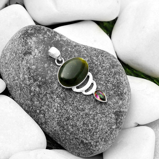 Chrome Chalcedony & Mystic Topaz Pendant P-1693 SDP115370