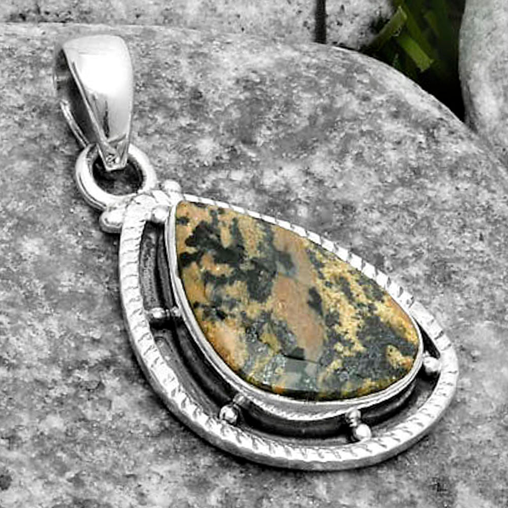 Natural Russian Honey Dendrite Opal Pendant P-1495 SDP115707
