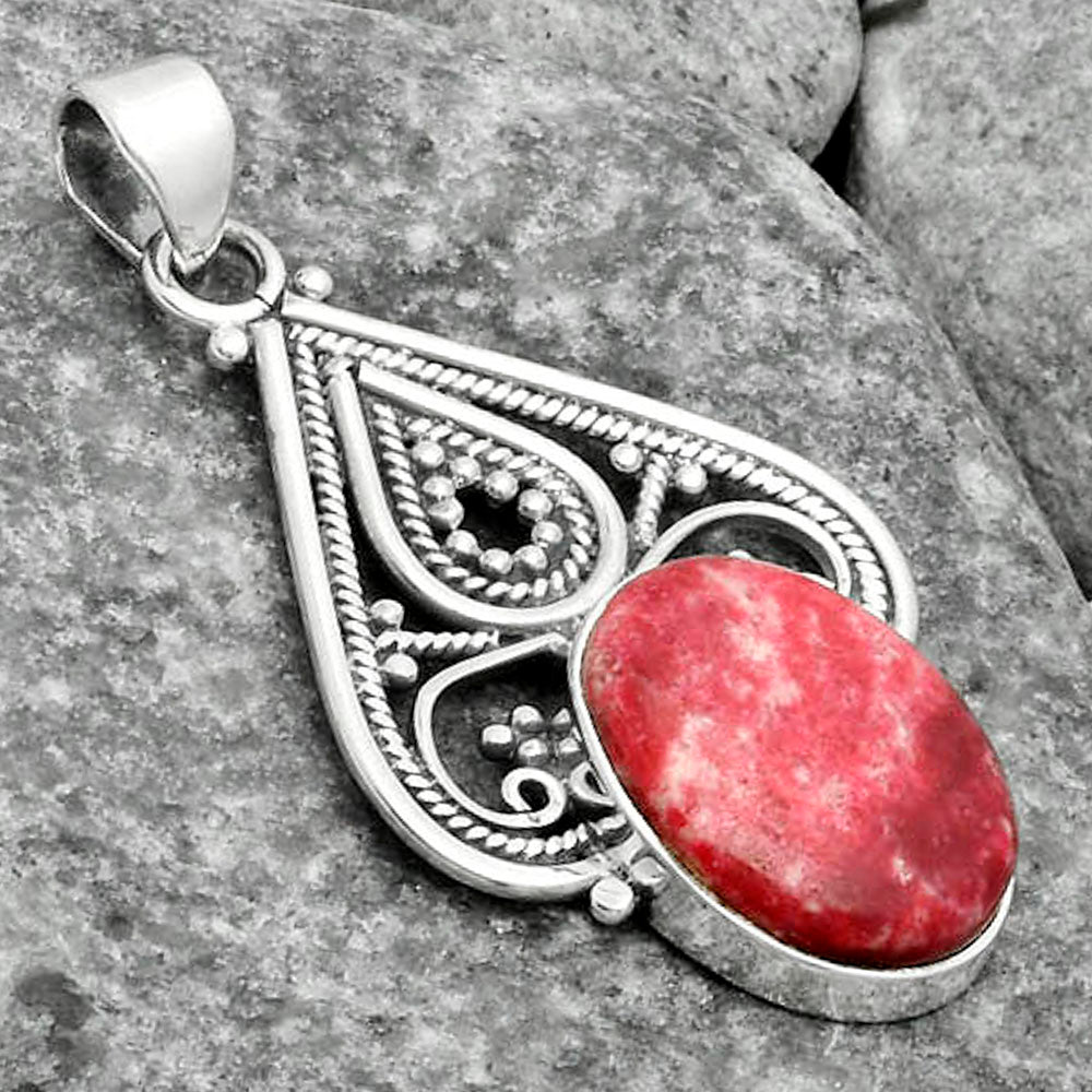 Natural Pink Thulite - Norway Pendant P-1541 SDP115810