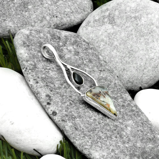Astrophyllite - Russia & Black Onyx Pendant P-1648 SDP115879