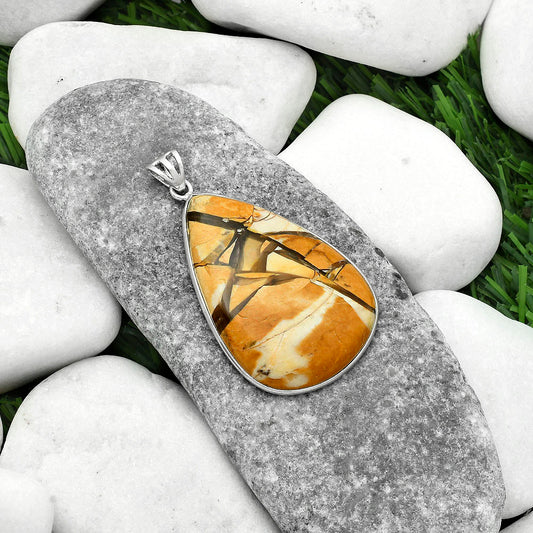 Natural Brecciated Mookaite Pendant P-1001 SDP116462