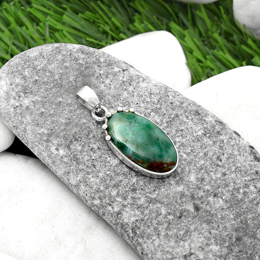Natural Larsonite Jasper Pendant P-1349 SDP116654