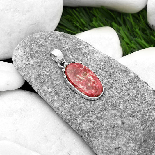 Natural Pink Thulite - Norway Pendant P-1349 SDP116656