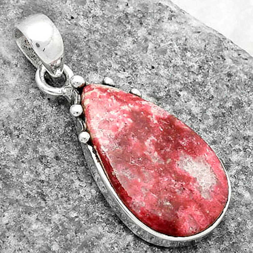 Natural Pink Thulite - Norway Pendant P-1349 SDP116669