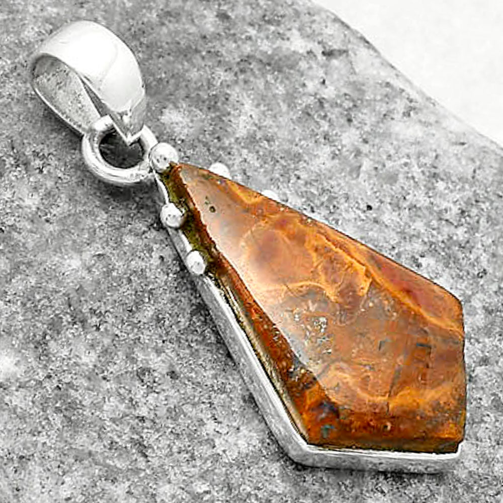 Natural Red Moss Agate Pendant P-1349 SDP116674