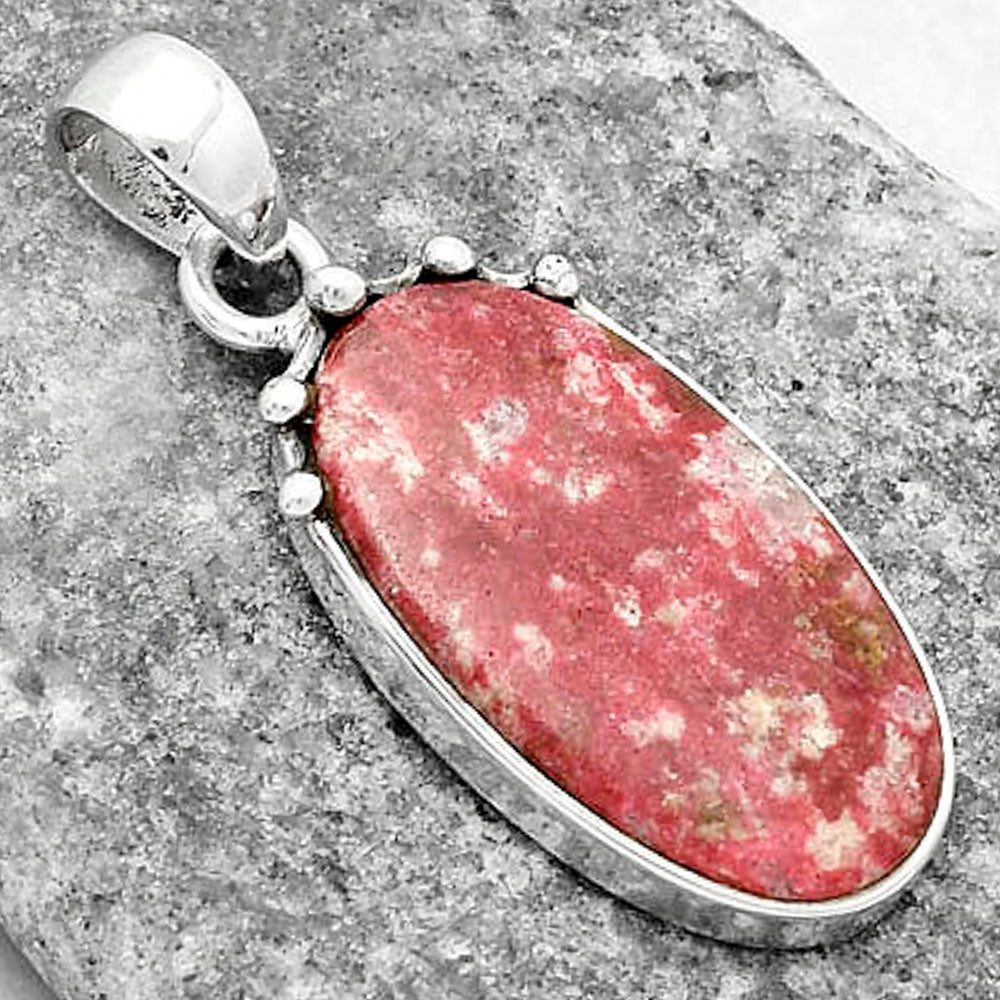 Natural Pink Thulite - Norway Pendant P-1349 SDP116681