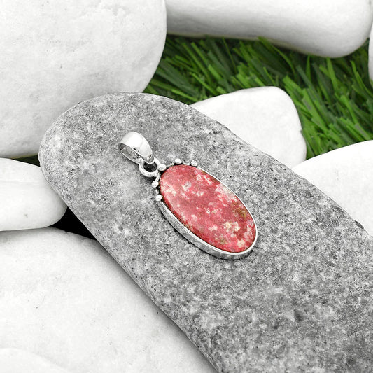 Natural Pink Thulite - Norway Pendant P-1349 SDP116681