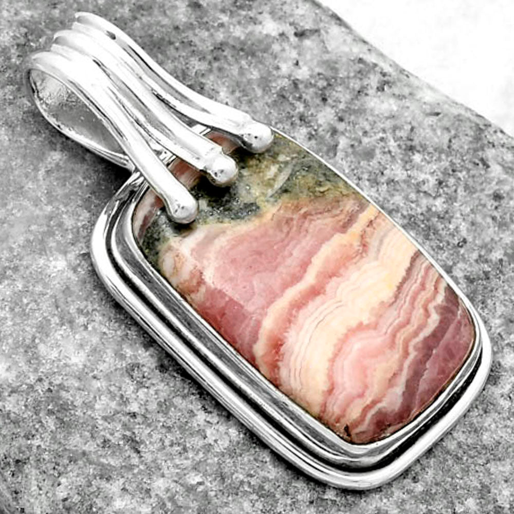 Natural Rhodochrosite Argentina Pendant P-1664 SDP116755