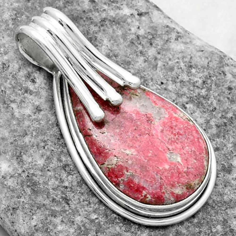 Natural Pink Thulite - Norway Pendant P-1664 SDP116767