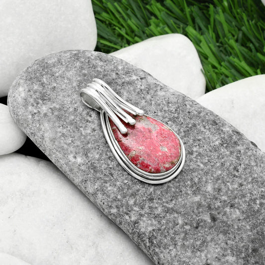 Natural Pink Thulite - Norway Pendant P-1664 SDP116767