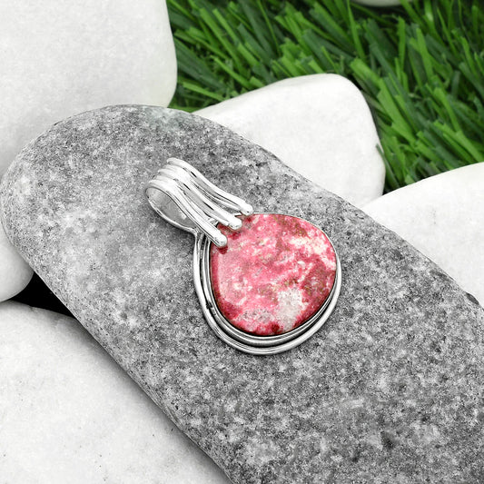 Natural Pink Thulite - Norway Pendant P-1664 SDP116773