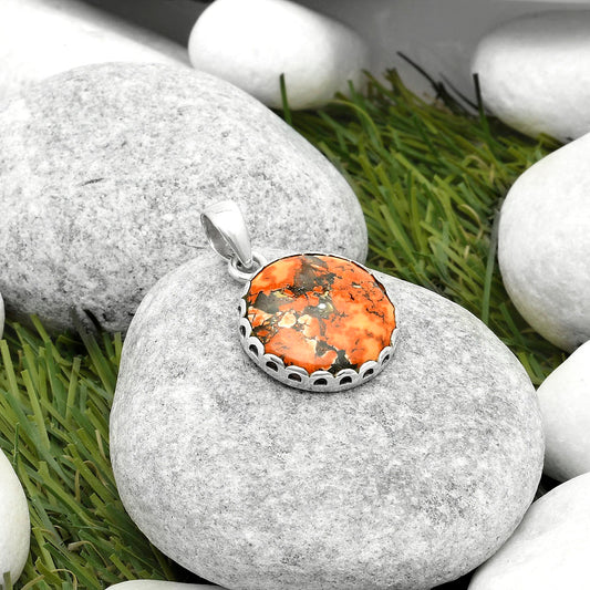 Natural Maligano Jasper - Indonesia Pendant P-1637 SDP117078