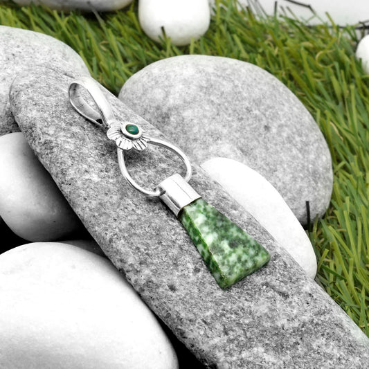 Natural Dioptase & Black Ethiopian Opal Pendant P-1583 SDP117131