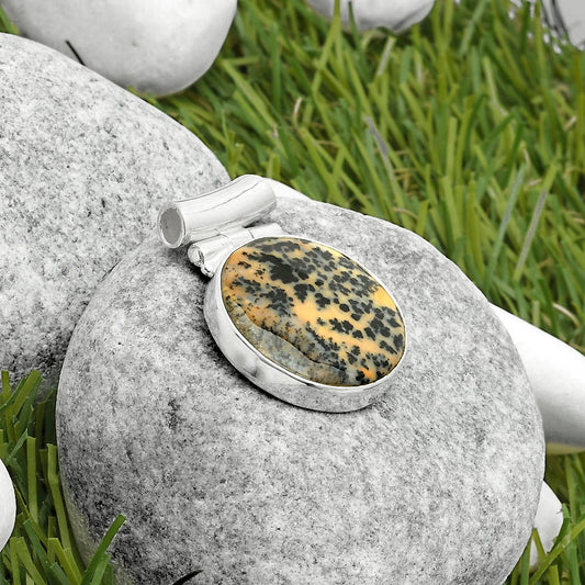 Natural Russian Honey Dendrite Opal Pendant P-1621 SDP117167