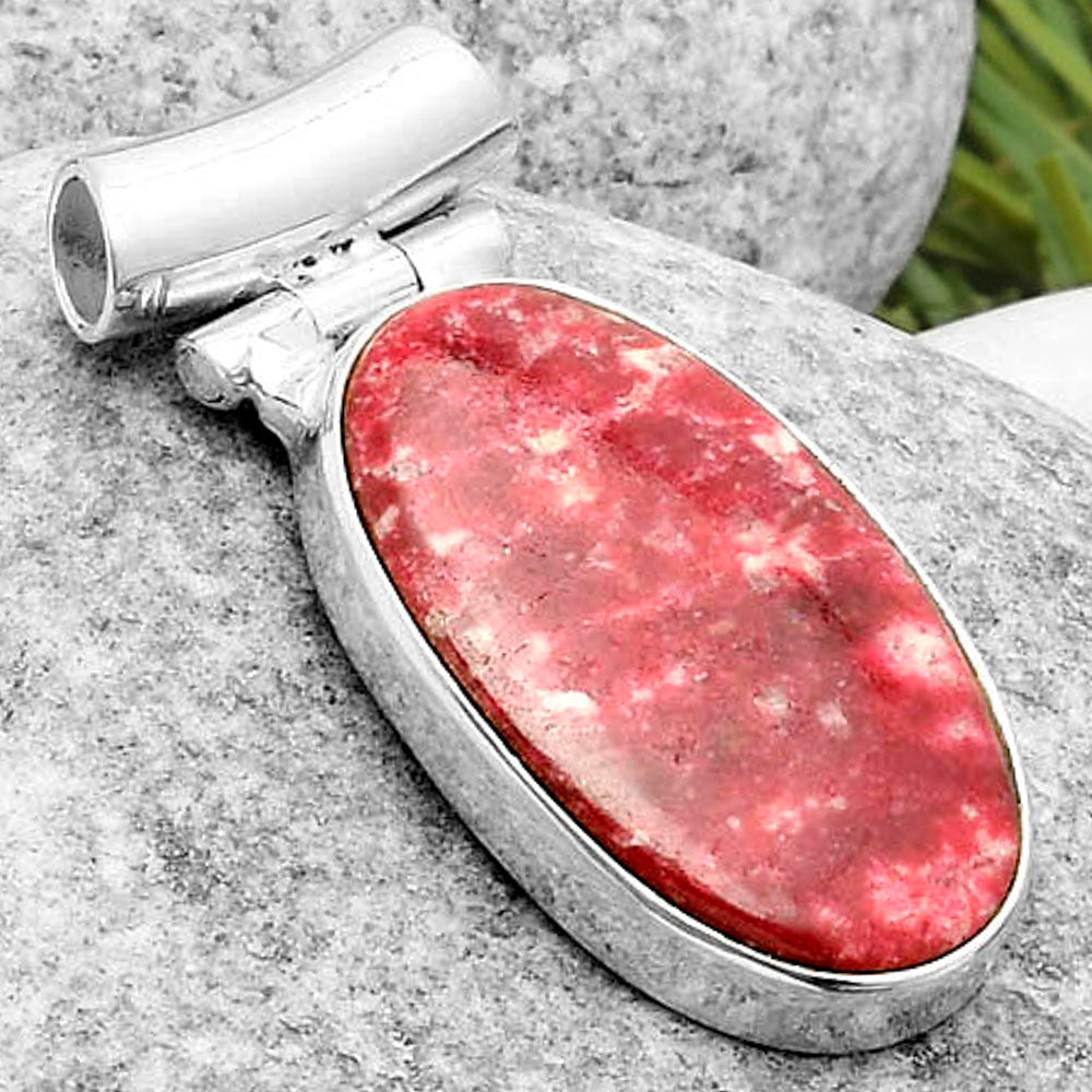 Natural Pink Thulite - Norway Pendant P-1621 SDP117193