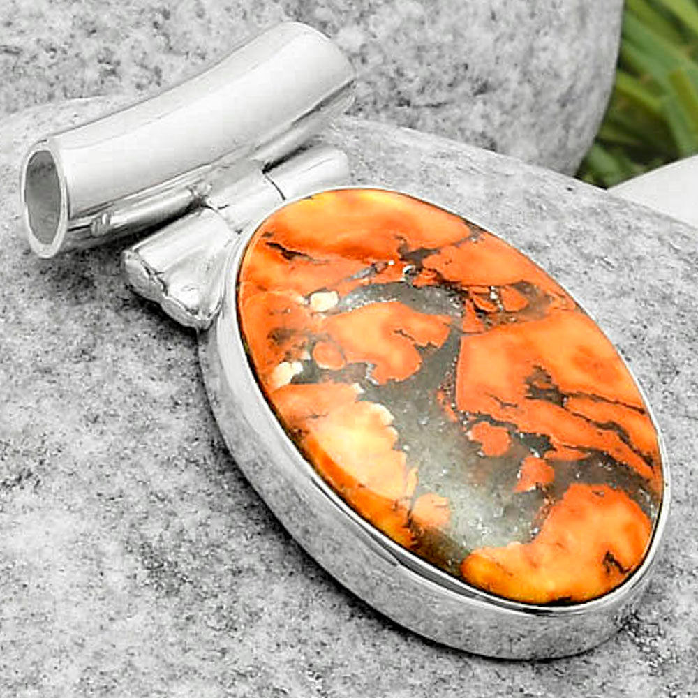Natural Maligano Jasper - Indonesia Pendant P-1621 SDP117198