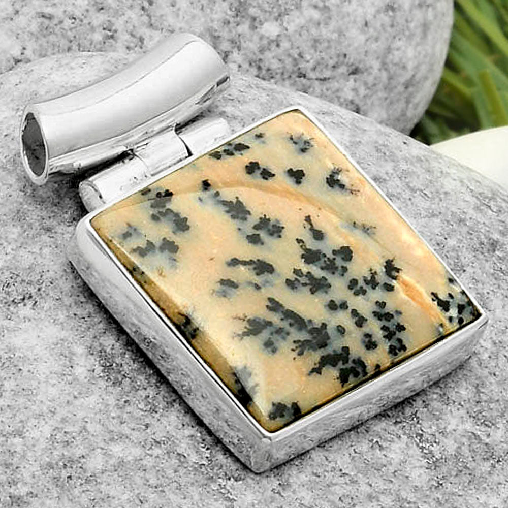 Natural Russian Honey Dendrite Opal Pendant P-1621 SDP117199