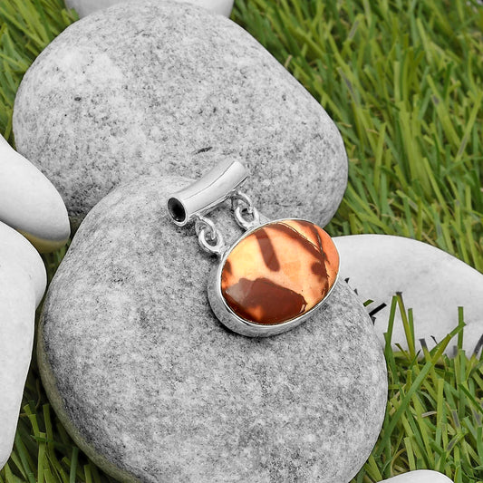 Natural Indian Paint Gemstone Pendant P-1198 SDP117326