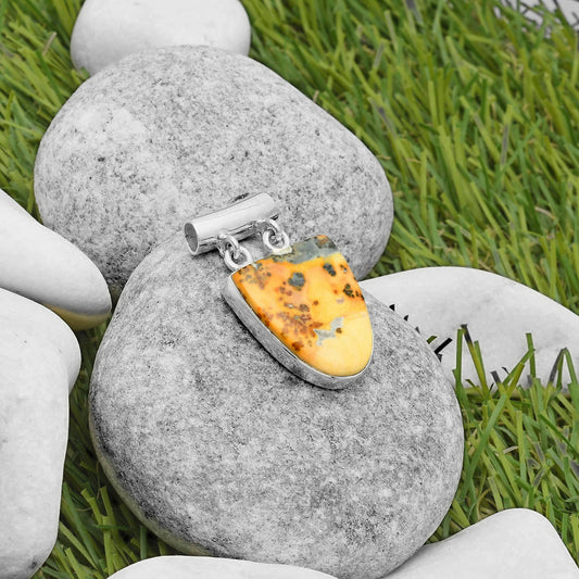 Natural Maligano Jasper - Indonesia Pendant P-1198 SDP117333