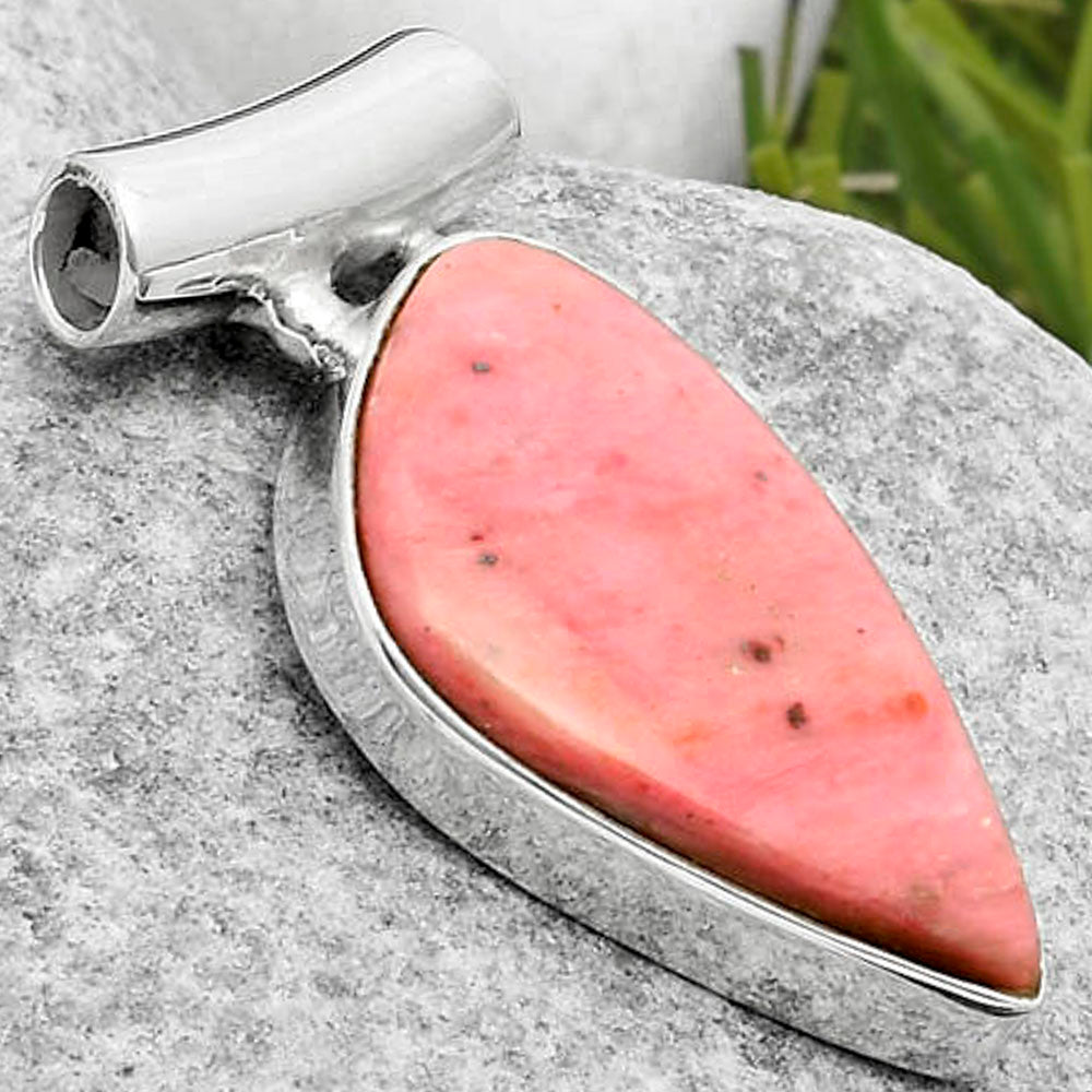 Natural Pink Tulip Quartz Pendant P-1259 SDP117472