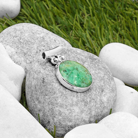 Natural Larsonite Jasper Pendant P-1597 SDP117544