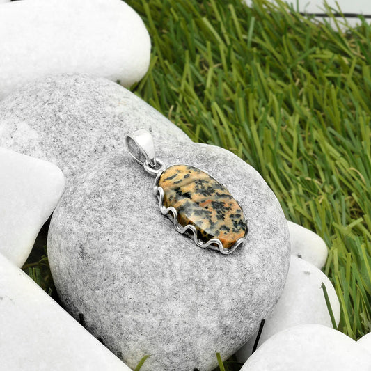 Natural Russian Honey Dendrite Opal Pendant P-1624 SDP117578