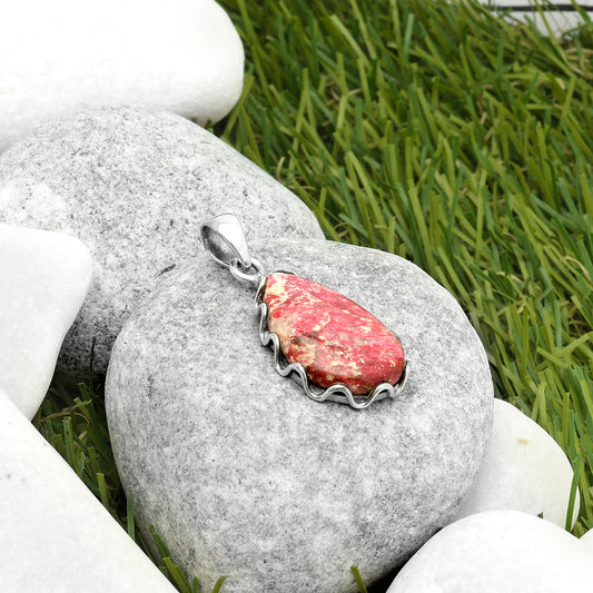 Natural Pink Thulite - Norway Pendant P-1624 SDP117589