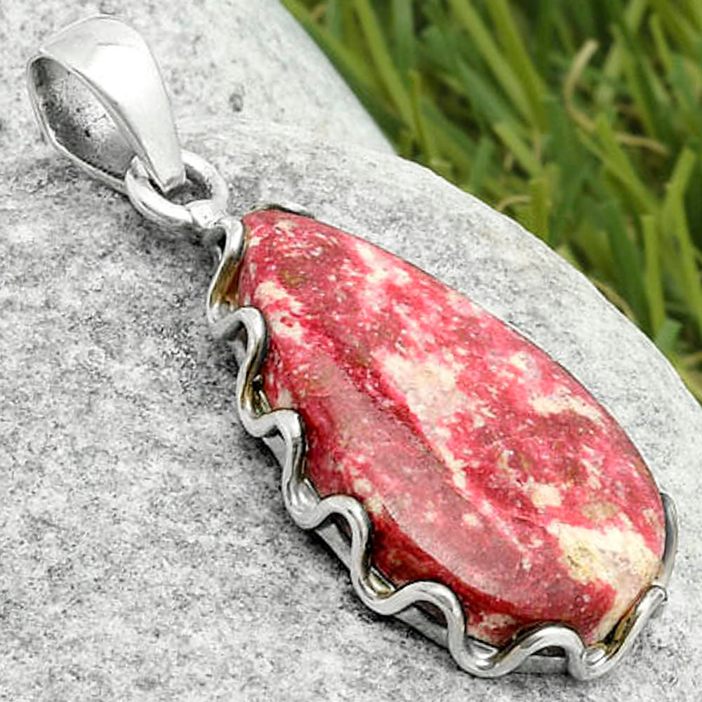 Natural Pink Thulite - Norway Pendant P-1624 SDP117595