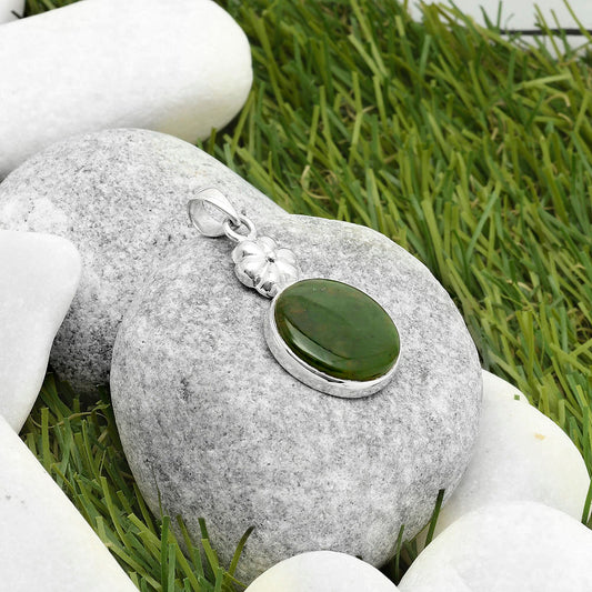 Natural Chrome Chalcedony Pendant P-1308 SDP117625