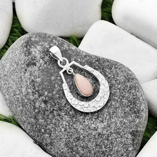 Natural Pink Scolecite Pendant P-1343 SDP118140